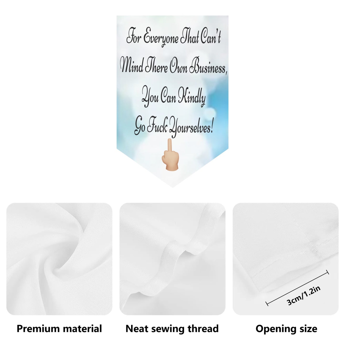 Garden Flag Banner (Inverted-triangle) 12X18 In