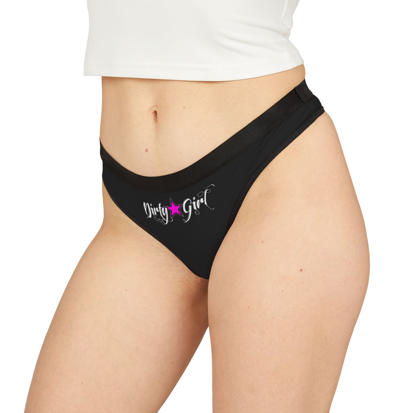Women's Dirty Girl Thongs (AOP)