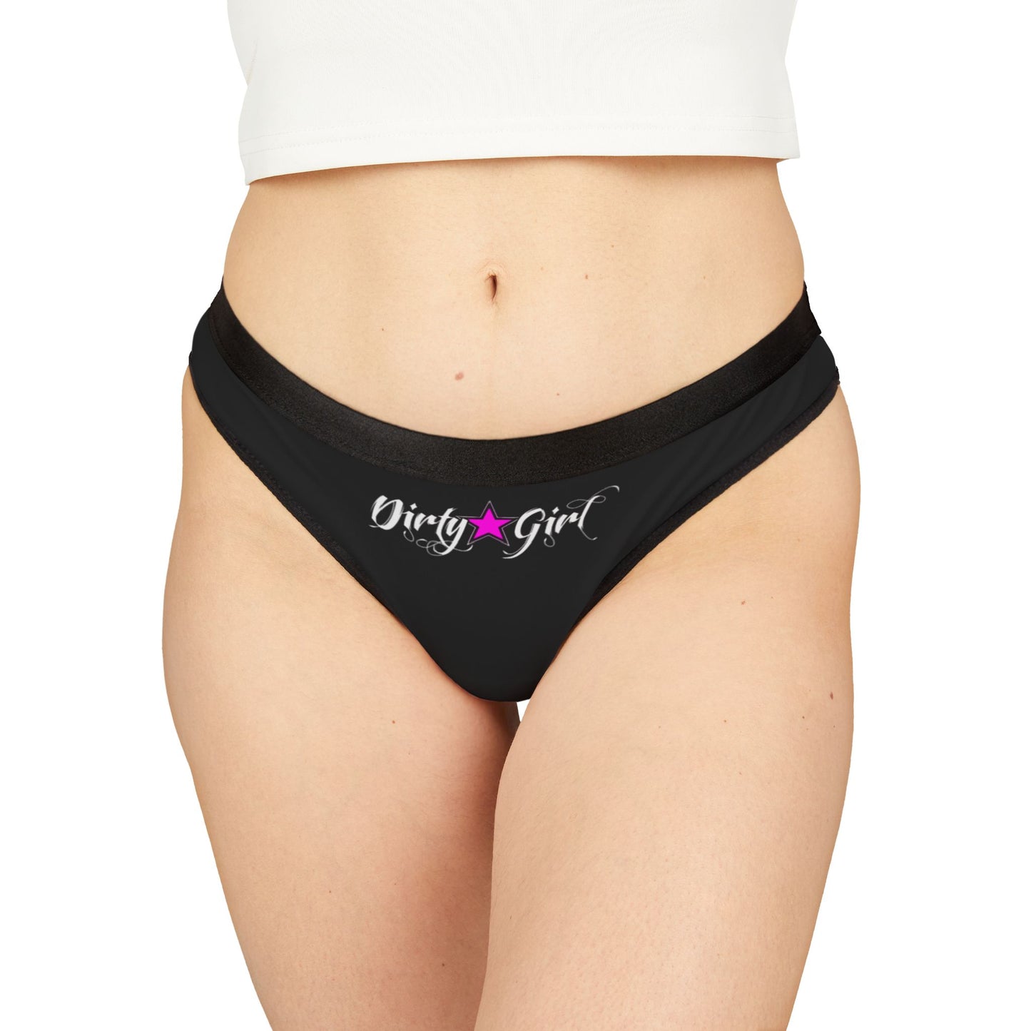 Women's Dirty Girl Thongs (AOP)