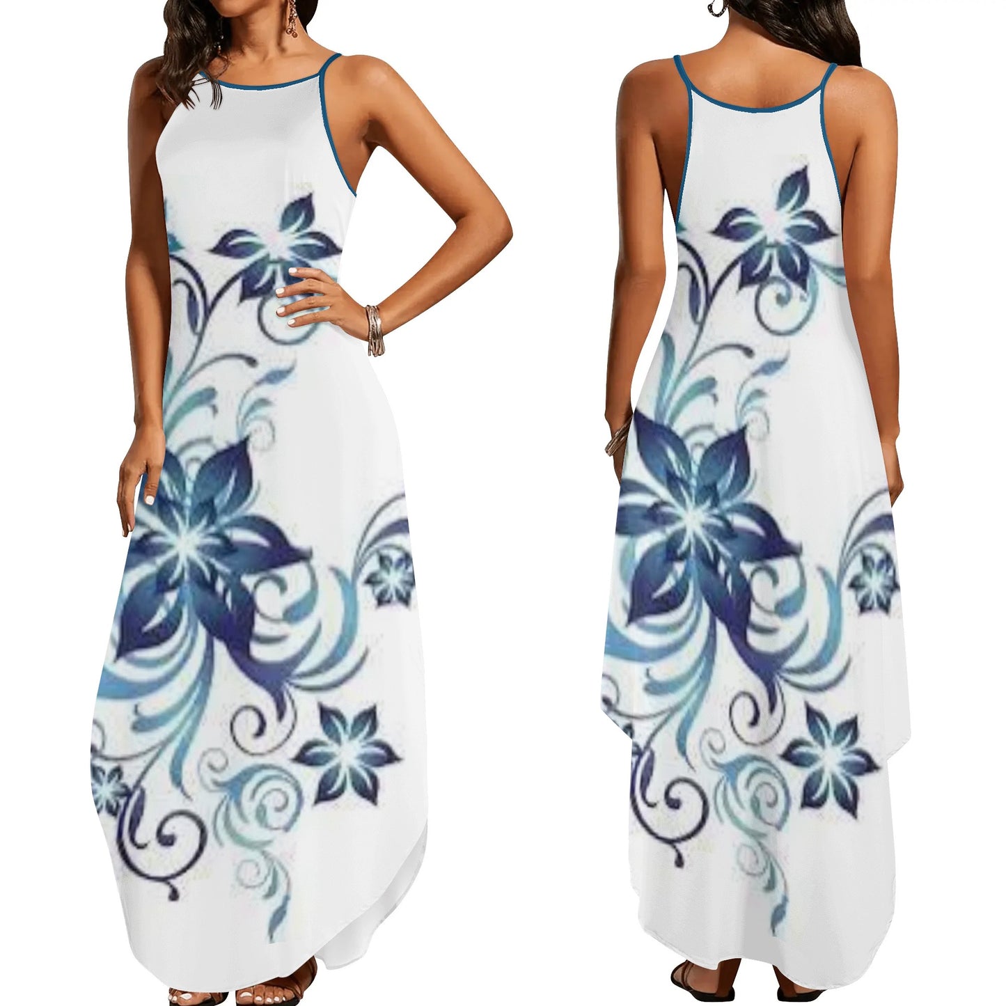 Womens Elegant Sleeveless Evening Dress
