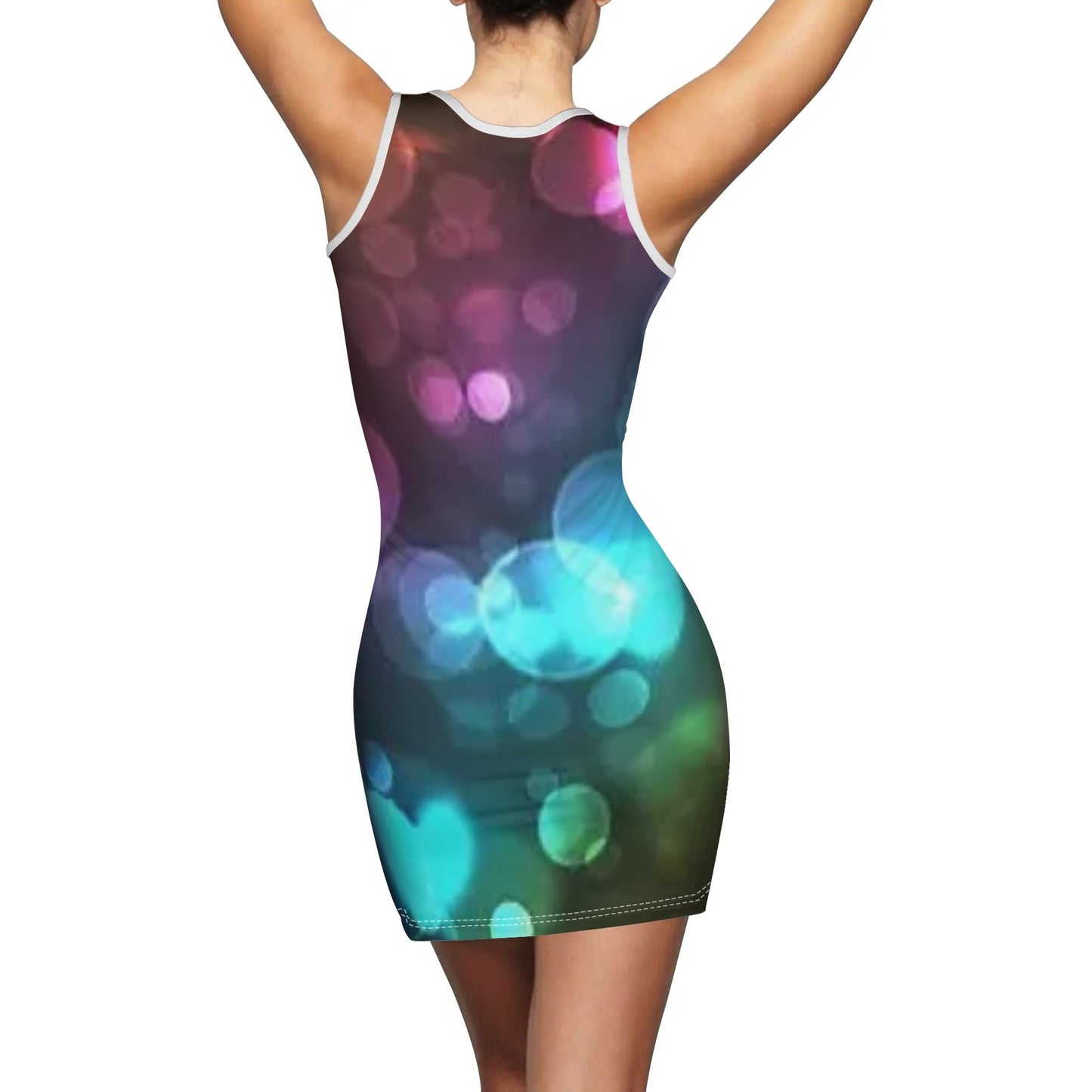 Womens Summer Dresses Sexy Wrap Hip Mini Slim Fitted Dress