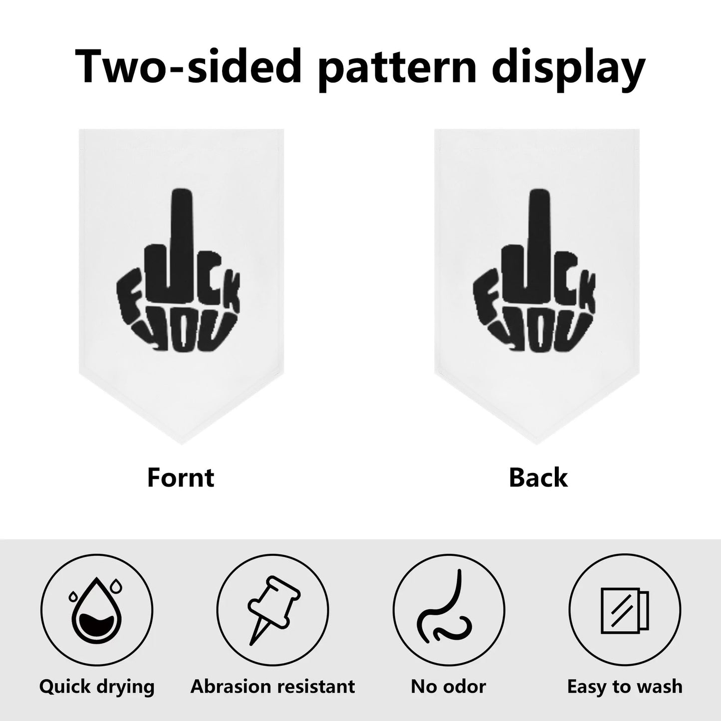 Garden Flag Banner (Inverted-triangle) 12X18 In