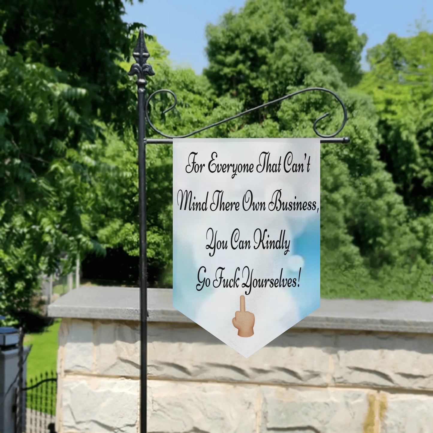 Garden Flag Banner (Inverted-triangle) 12X18 In