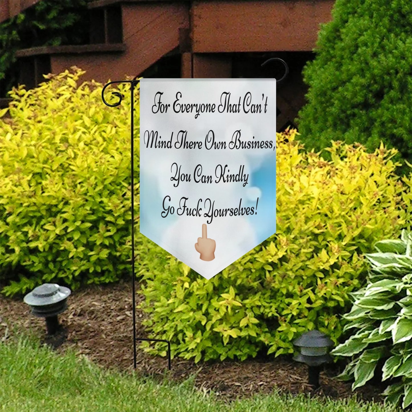 Garden Flag Banner (Inverted-triangle) 12X18 In