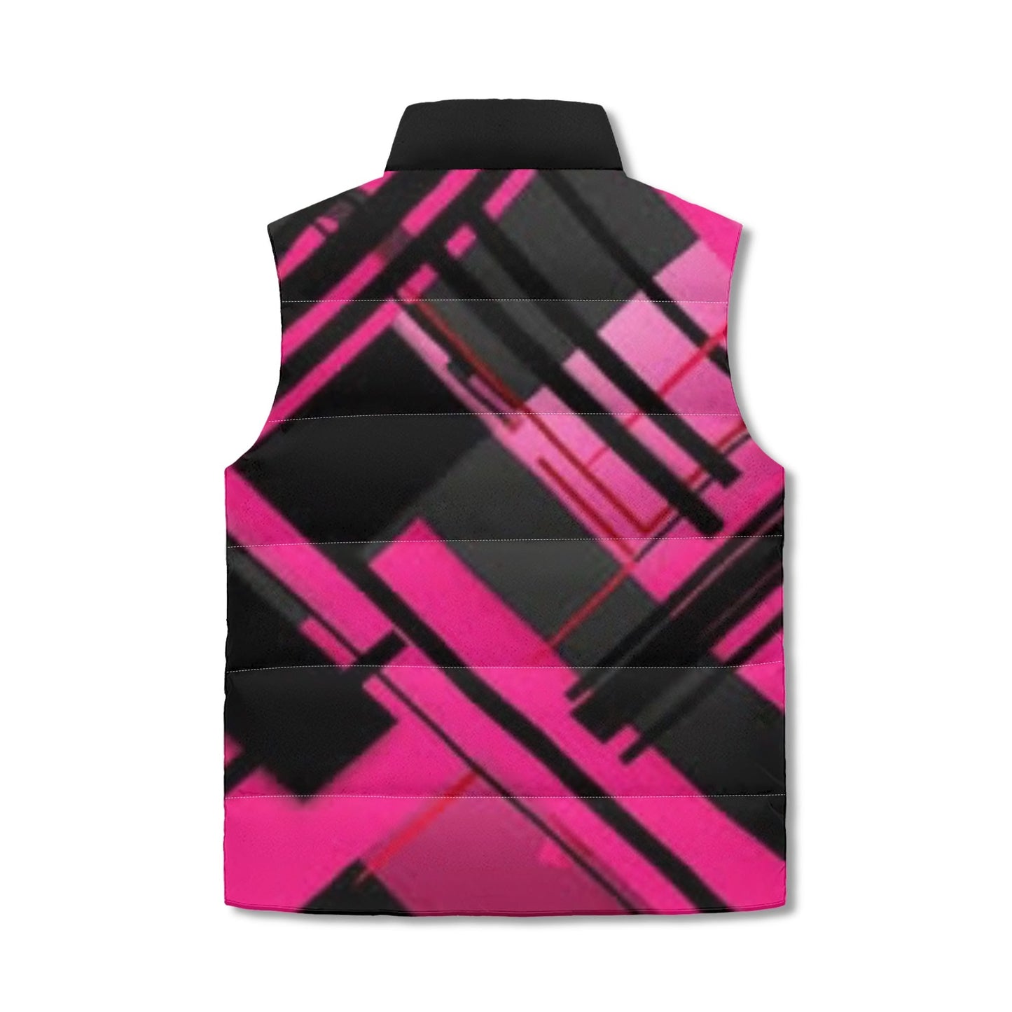 Unisex Lightweight All Over Printing Stand Collar Zip Up Puffer Vest