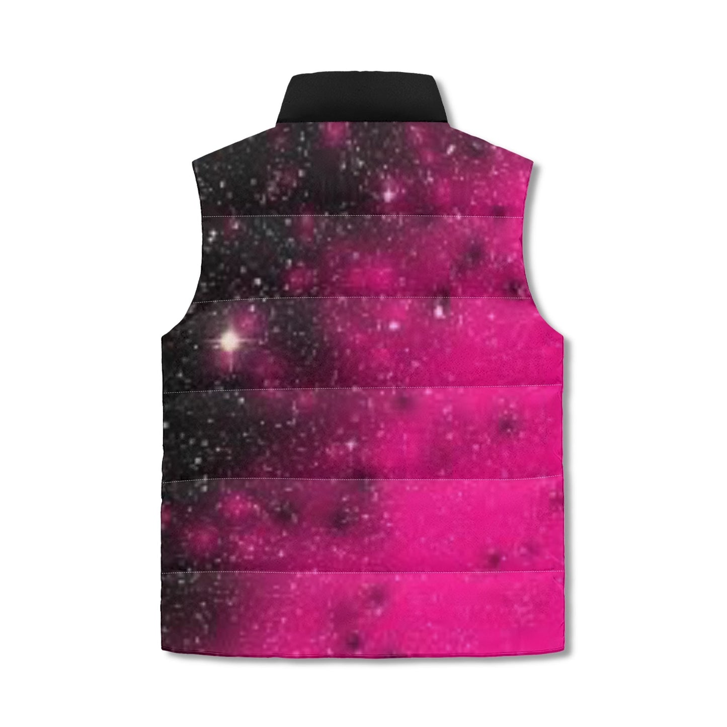 Unisex Lightweight All Over Printing Stand Collar Zip Up Puffer Vest