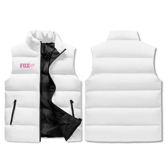 Unisex Lightweight All Over Printing Stand Collar Zip Up Puffer Vest