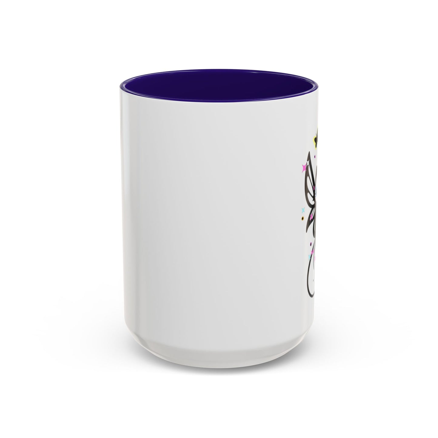 Magical Cat Fairy Mug - Colorful 11oz & 15oz Coffee Cup for Cat Lovers
