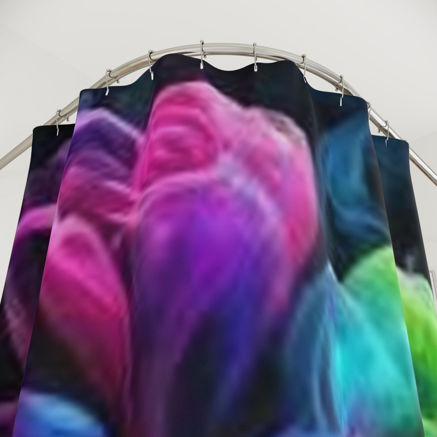 Artistic Floral Shower Curtain - Colorful Abstract Design for Modern Bathrooms