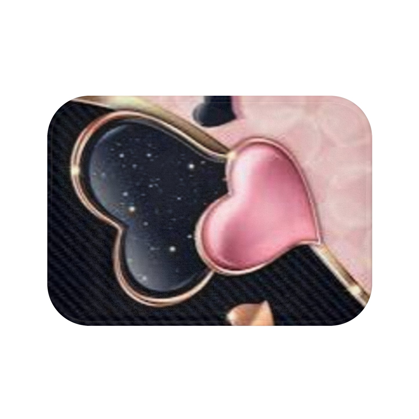 Cosmic Hearts Bath Mat - Stylish & Cozy Bathroom Décor
