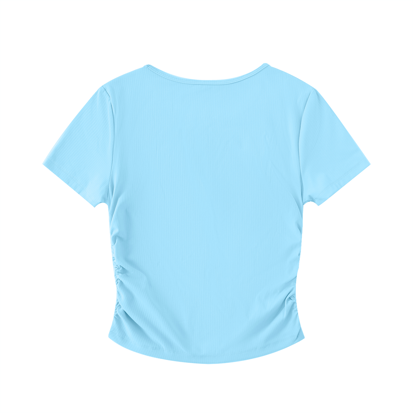 Bitch - Ruched Bodycon Crop Top
